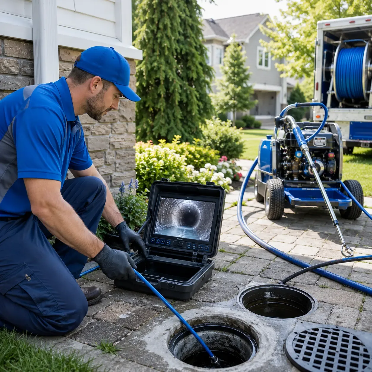 Outdoor drain cleaning professionals serving Mather, CA