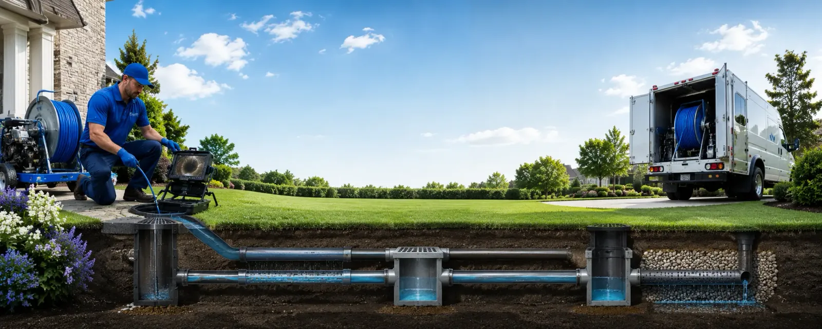 Outdoor drain cleaning information for Mather, CA